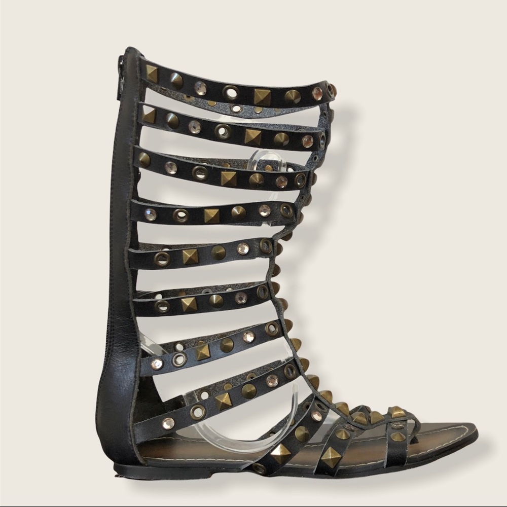ALDO Studded Gladiator Sandals 6.5 Nitara Flats